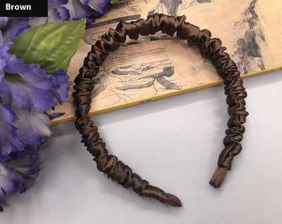 Silkworm Silk Screen Red Hair Accessories Face Washing Thin Edges Hair Band