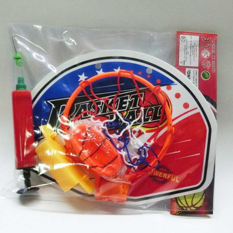 Hanging plastic basketball hoop