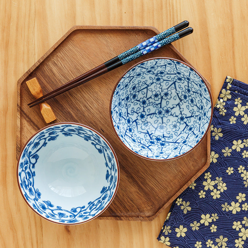 Japanese Sakura Ceramic Rice Bowl Imported From Japan
