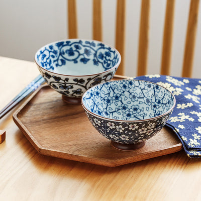 Japanese Sakura Ceramic Rice Bowl Imported From Japan