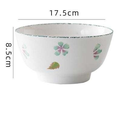 Creative And Simple Ceramic Round Noodle Bowl