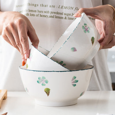 Creative And Simple Ceramic Round Noodle Bowl