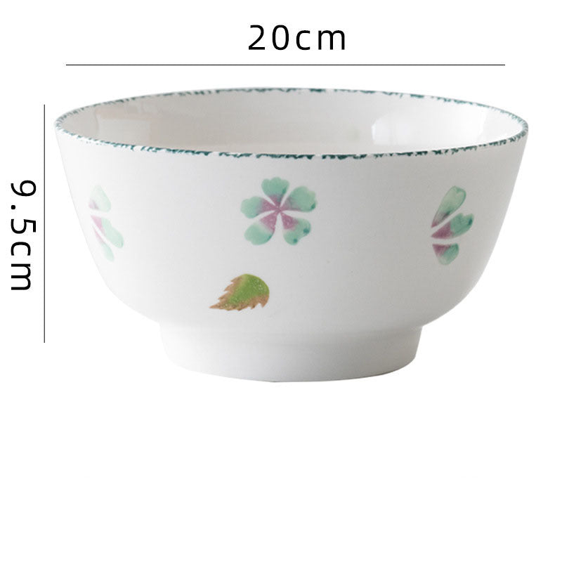 Creative And Simple Ceramic Round Noodle Bowl