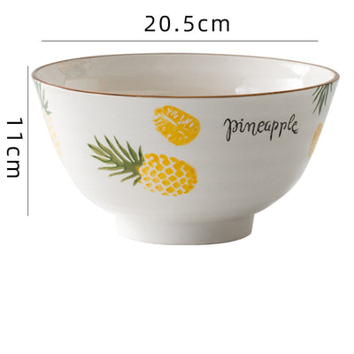 Creative And Simple Ceramic Round Noodle Bowl