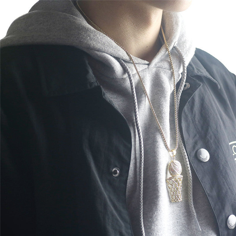 Basketball box necklace