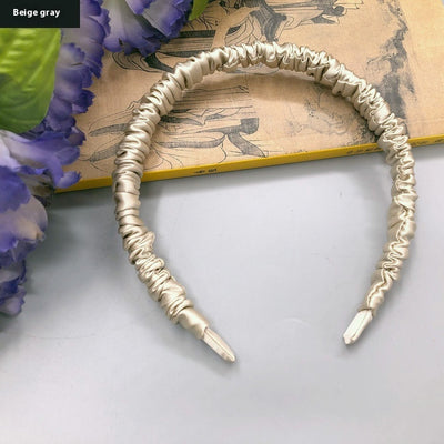Silkworm Silk Screen Red Hair Accessories Face Washing Thin Edges Hair Band