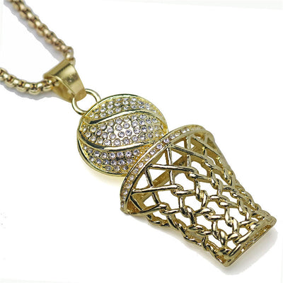 Basketball box necklace