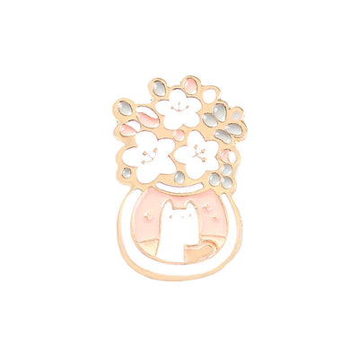 Cute Cartoon Cat Star Moon Alloy Brooch Accessories