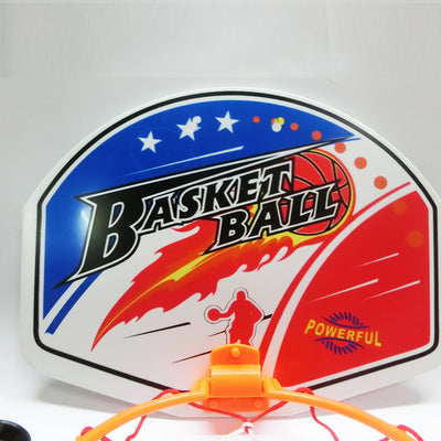 Hanging plastic basketball hoop