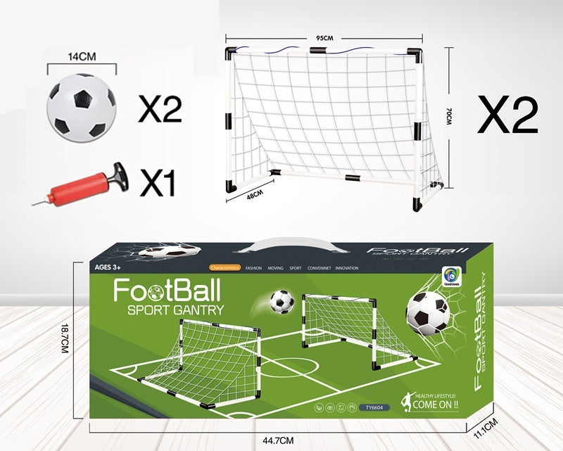 Children's Indoor Outdoor Football Goal Frame Portable Detachable Football Gantry Toy