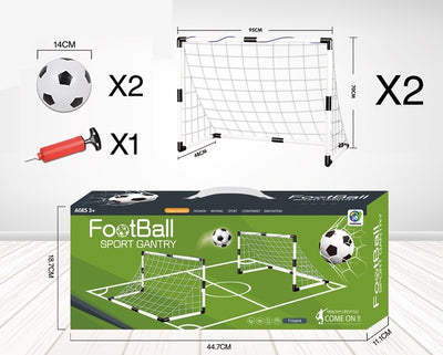 Children's Indoor Outdoor Football Goal Frame Portable Detachable Football Gantry Toy