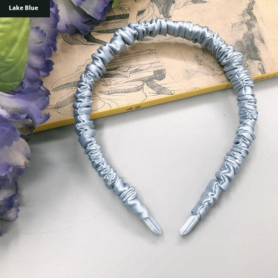 Silkworm Silk Screen Red Hair Accessories Face Washing Thin Edges Hair Band