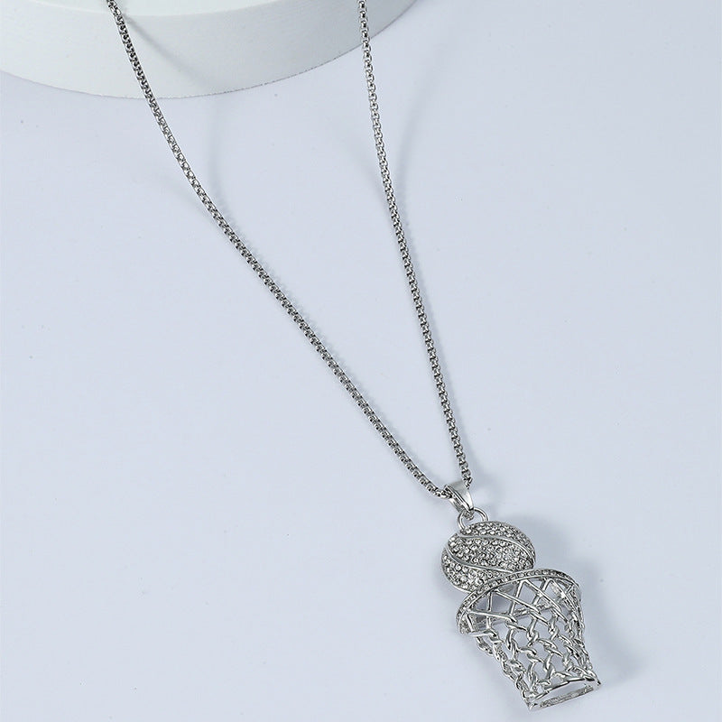 Basketball box necklace