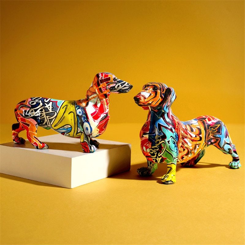 Color dog decoration