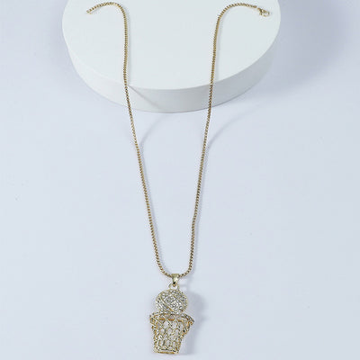 Basketball box necklace