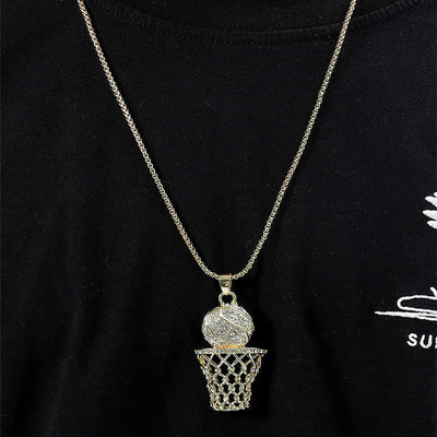 Basketball box necklace