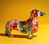 Color dog decoration