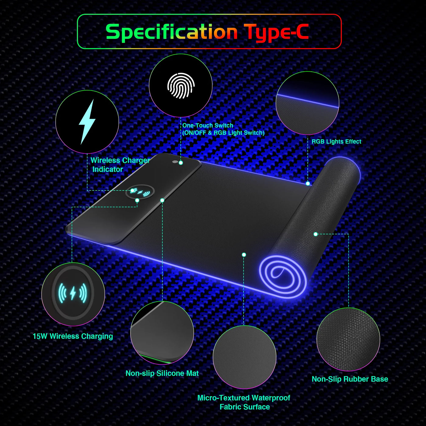 RGB Charging Mouse Pad