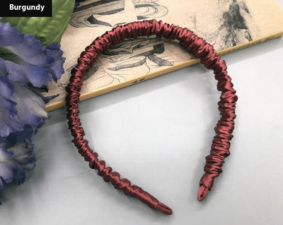 Silkworm Silk Screen Red Hair Accessories Face Washing Thin Edges Hair Band