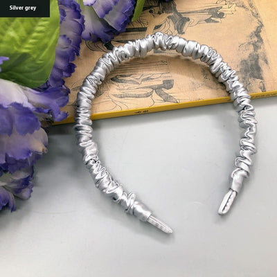 Silkworm Silk Screen Red Hair Accessories Face Washing Thin Edges Hair Band