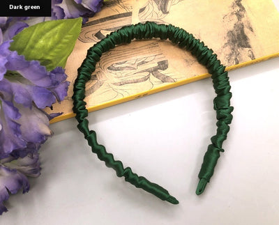 Silkworm Silk Screen Red Hair Accessories Face Washing Thin Edges Hair Band