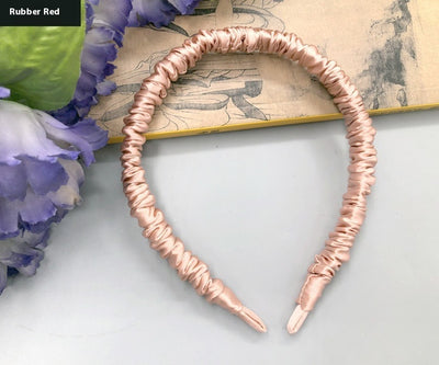 Silkworm Silk Screen Red Hair Accessories Face Washing Thin Edges Hair Band