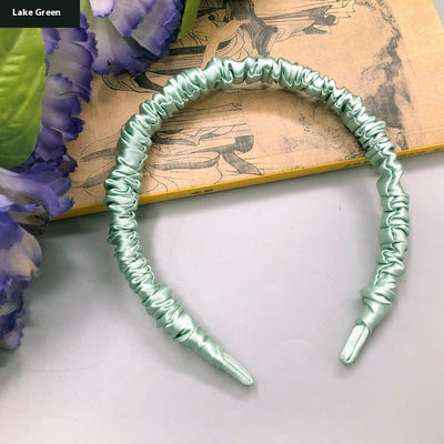 Silkworm Silk Screen Red Hair Accessories Face Washing Thin Edges Hair Band