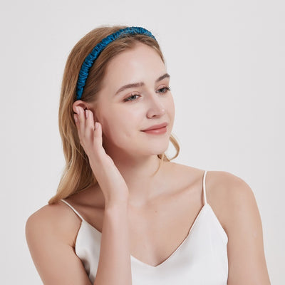 Silkworm Silk Screen Red Hair Accessories Face Washing Thin Edges Hair Band