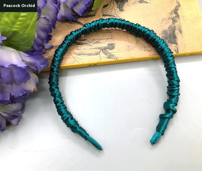 Silkworm Silk Screen Red Hair Accessories Face Washing Thin Edges Hair Band