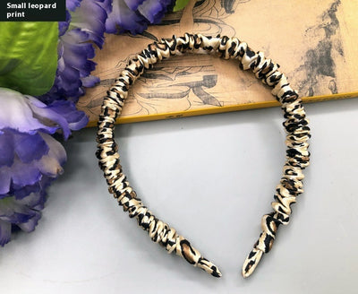 Silkworm Silk Screen Red Hair Accessories Face Washing Thin Edges Hair Band