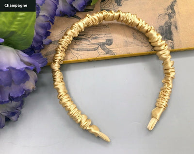 Silkworm Silk Screen Red Hair Accessories Face Washing Thin Edges Hair Band