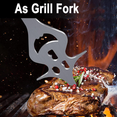 Multifunctional 6 In 1 Barbecue Fork Accessories BBQ Kitchen Gadgets