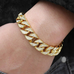 Miami Gold Curb Cuban Bracelet